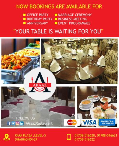 Araaz Restaurant & Banquet