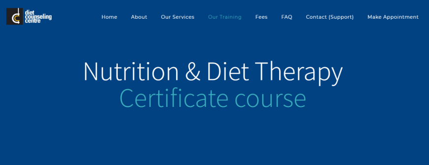 Nutrition & Diet Therapy Certificate course