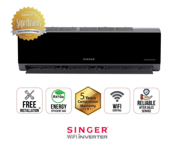 Singer Wifi Inverter (Hot & Cool) Air Conditioner 1.5 Ton Price in Bangladesh